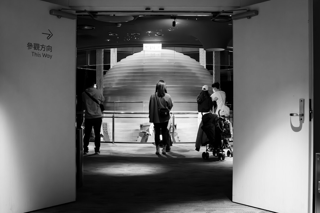 Entrance to a professional television production studio building